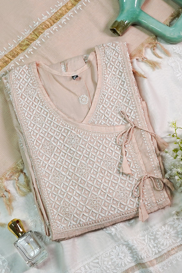 WACA Beige-e-Nazakat - Maheshwari Angarkha