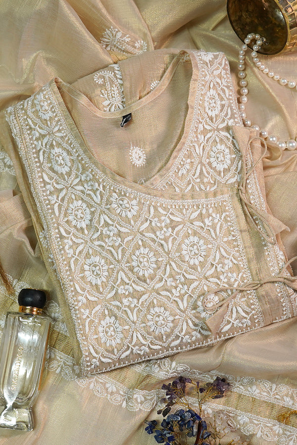 WACA Zareen Noor-e-Lucknow - Tissue Angarkha
