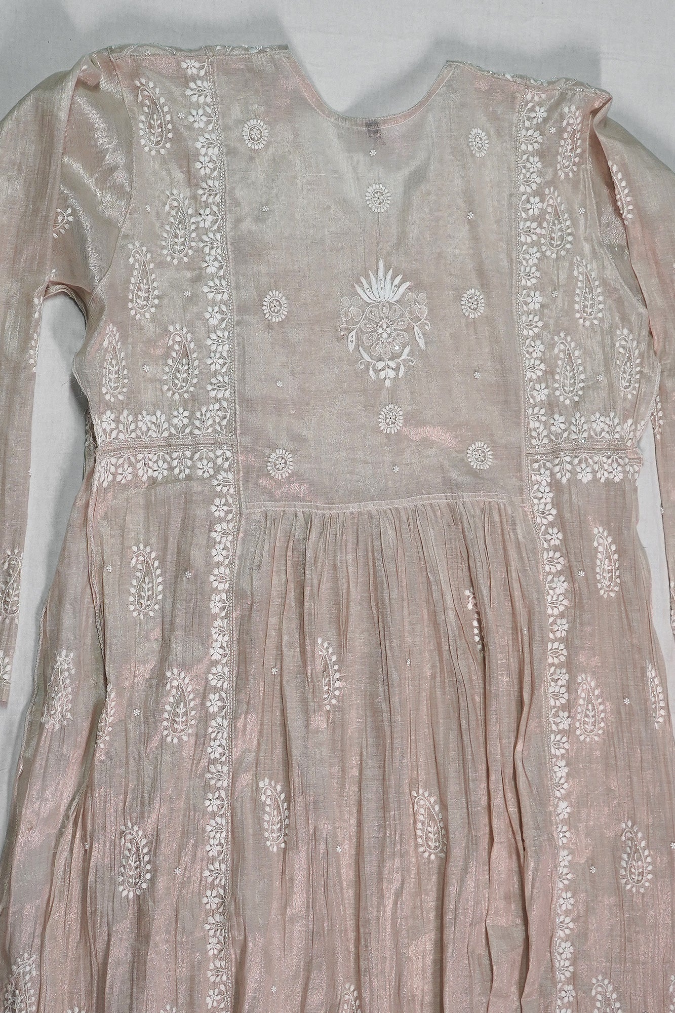 WACA Gul-e-Rose Gold - Tissue Angarkha