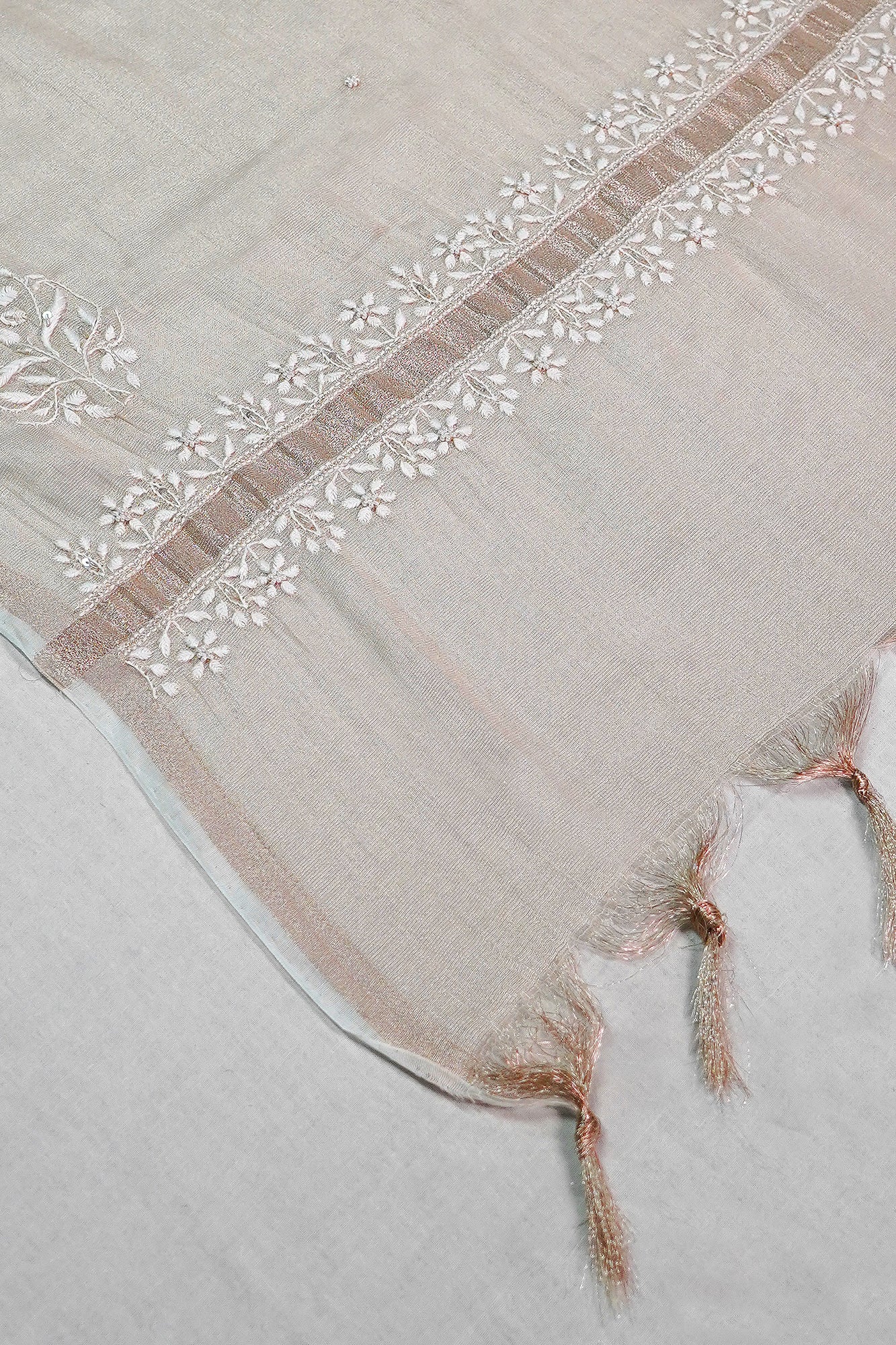 WACA Gul-e-Rose Gold - Tissue Angarkha