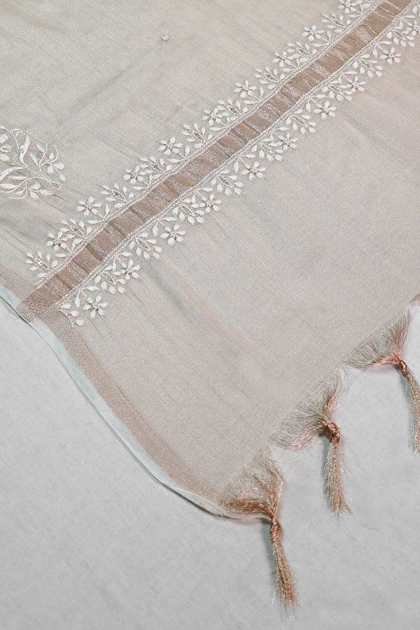 WACA Gul-e-Rose Gold - Tissue Angarkha