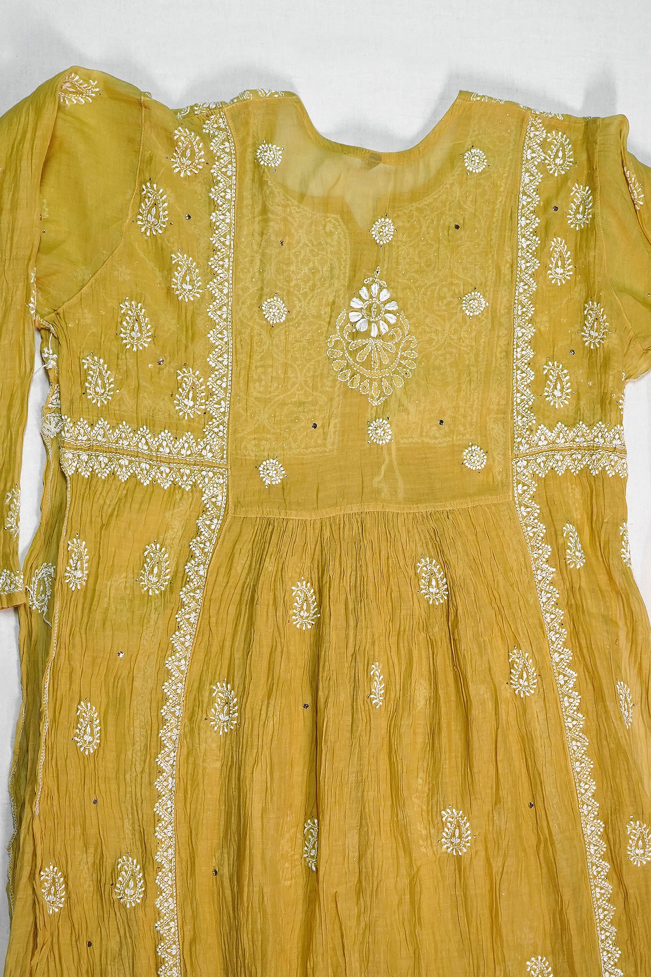 WACA Zard Aafreen - Mul Chanderi Kurta