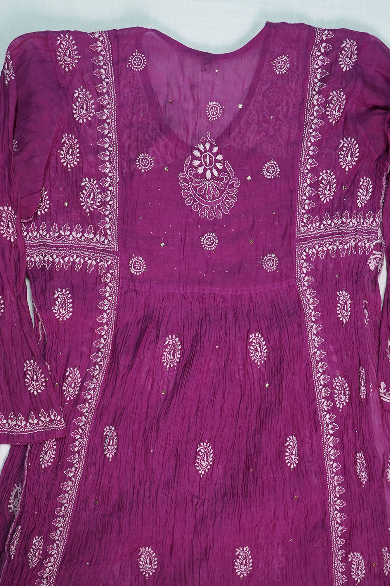 WACA Begum Rani - Pure Mul Chanderi Angarkha Set