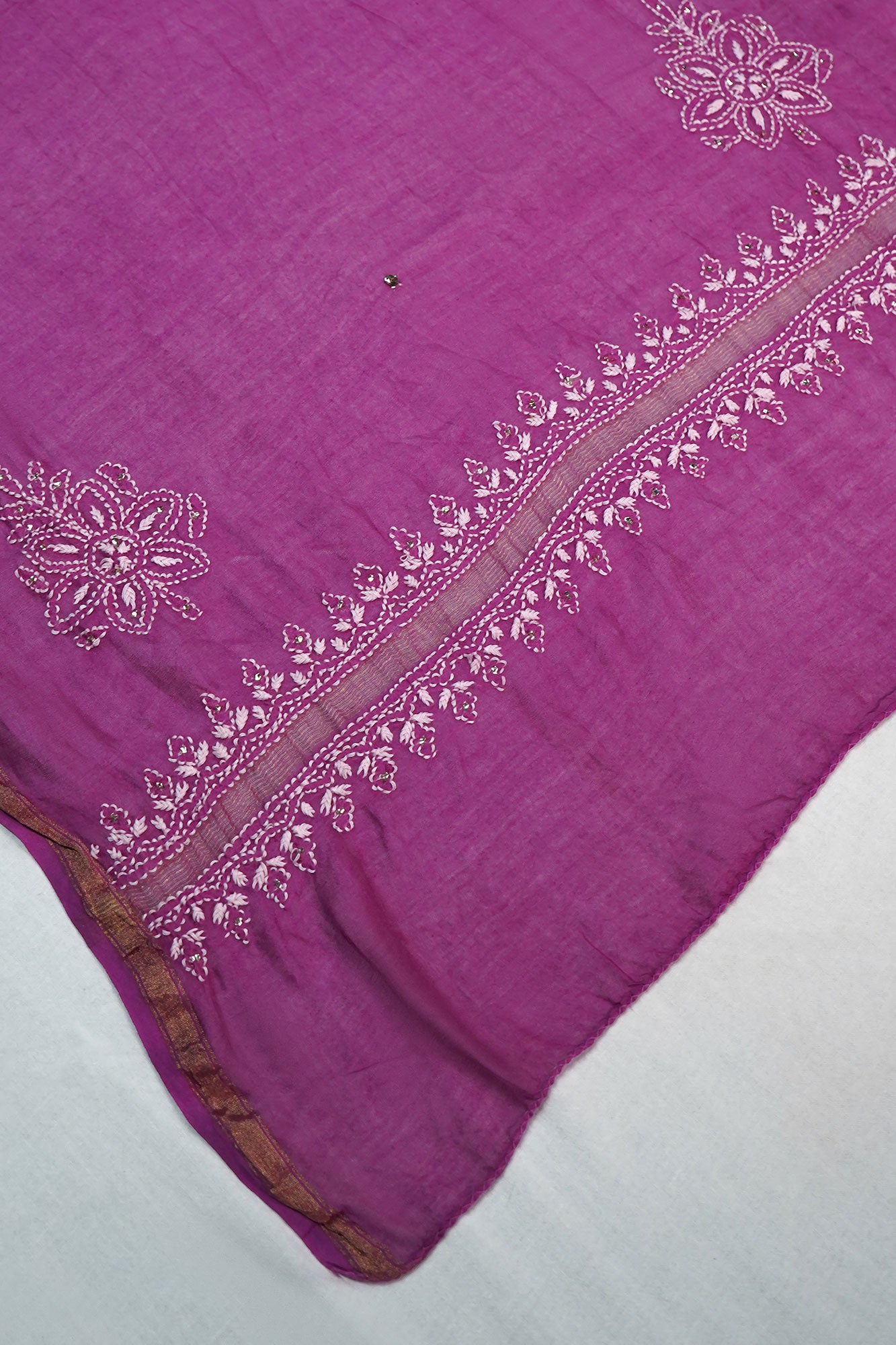 WACA Begum Rani - Pure Mul Chanderi Angarkha Set