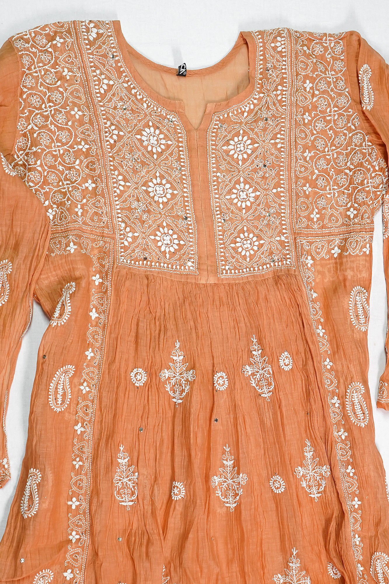 WACA Lucknawi Kesariya Noor - Mul Chanderi Kurta