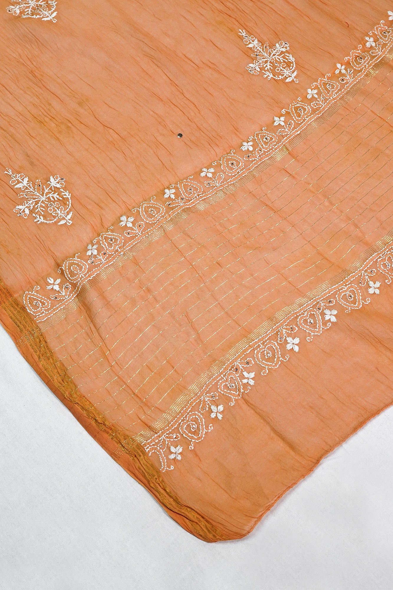 WACA Lucknawi Kesariya Noor - Mul Chanderi Kurta