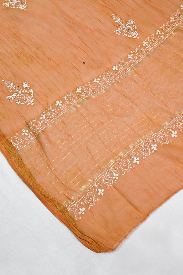 WACA Lucknawi Kesariya Noor - Mul Chanderi Kurta