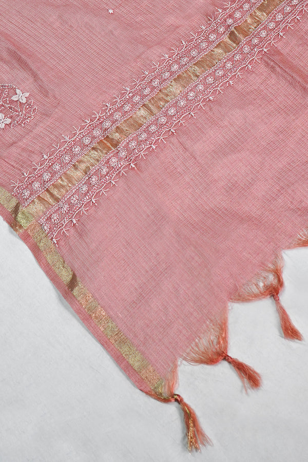 WACA Coral Rose - Silk Kota Doria Kurta