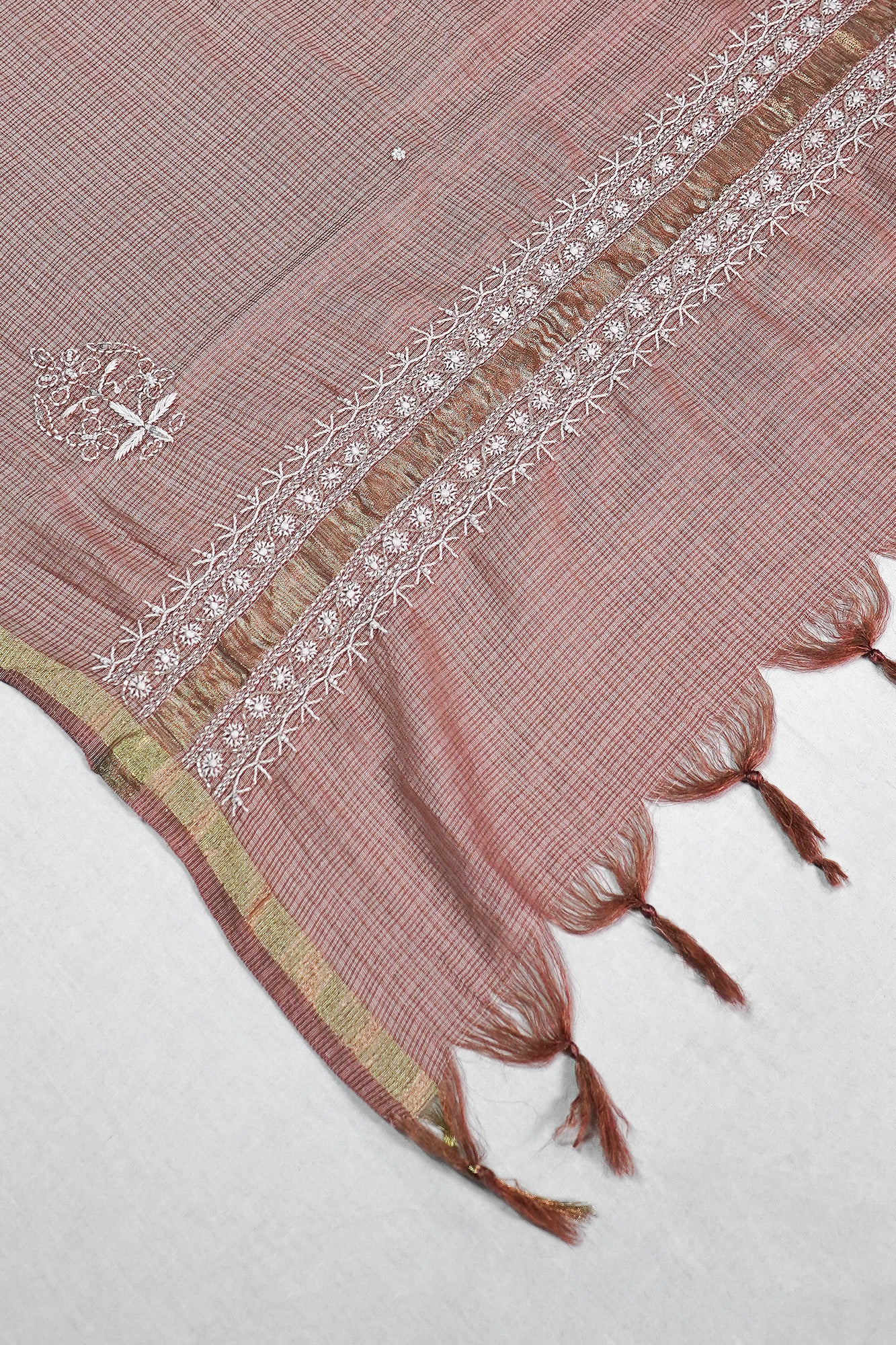 WACA Dusty Rose - Silk Kota Doria Kurta