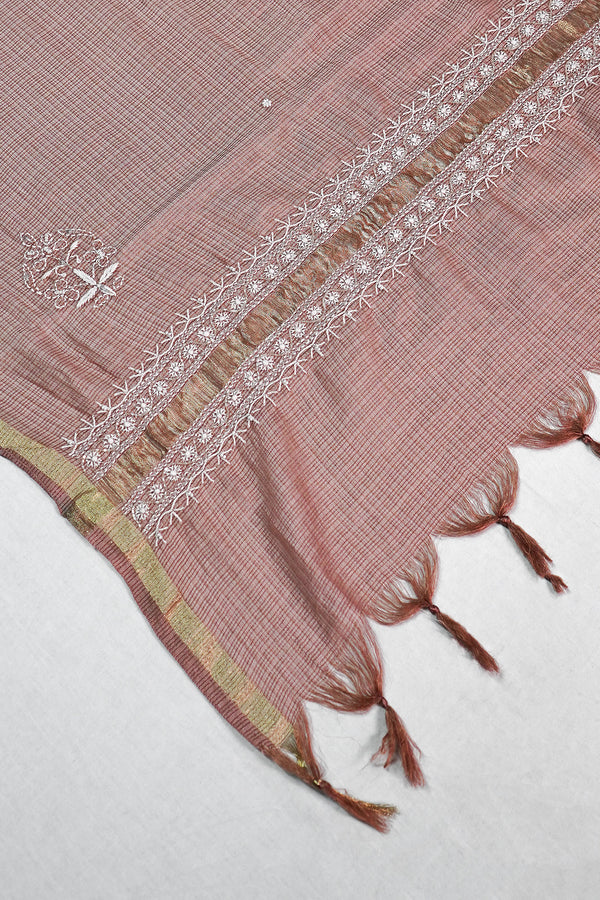 WACA Dusty Rose - Silk Kota Doria Kurta