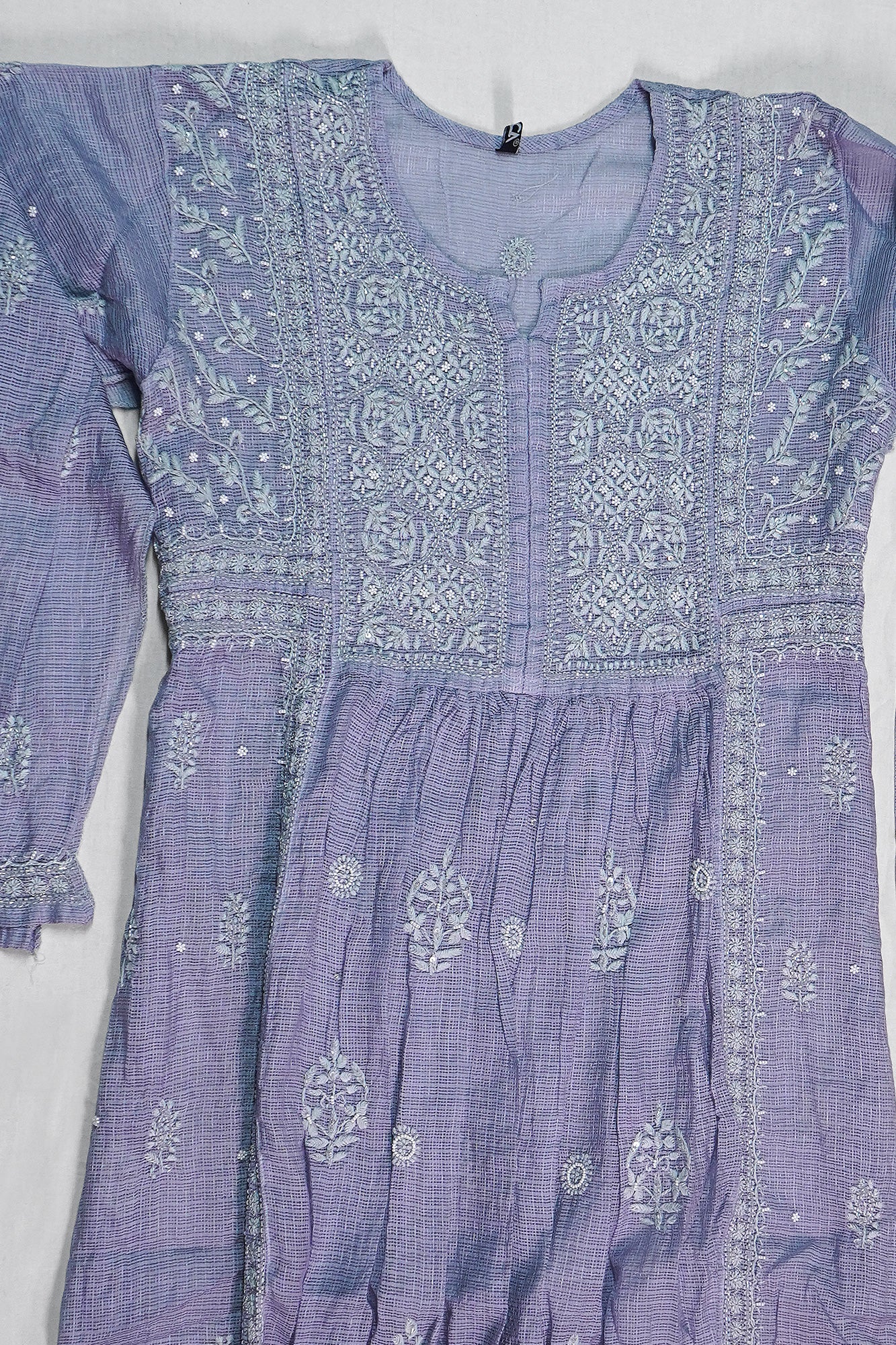 WACA Periwinkle Noor - Silk Kota Doria Kurta