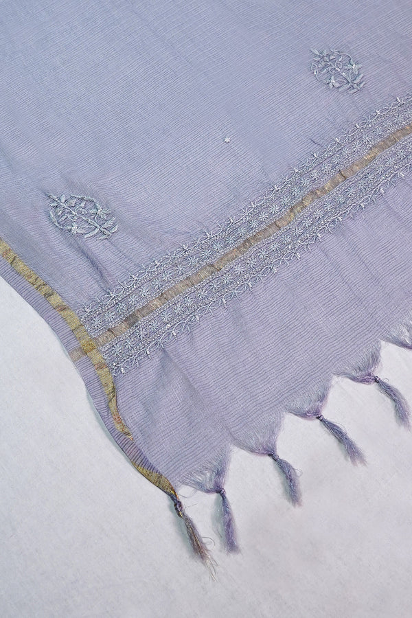 WACA Periwinkle Noor - Silk Kota Doria Kurta
