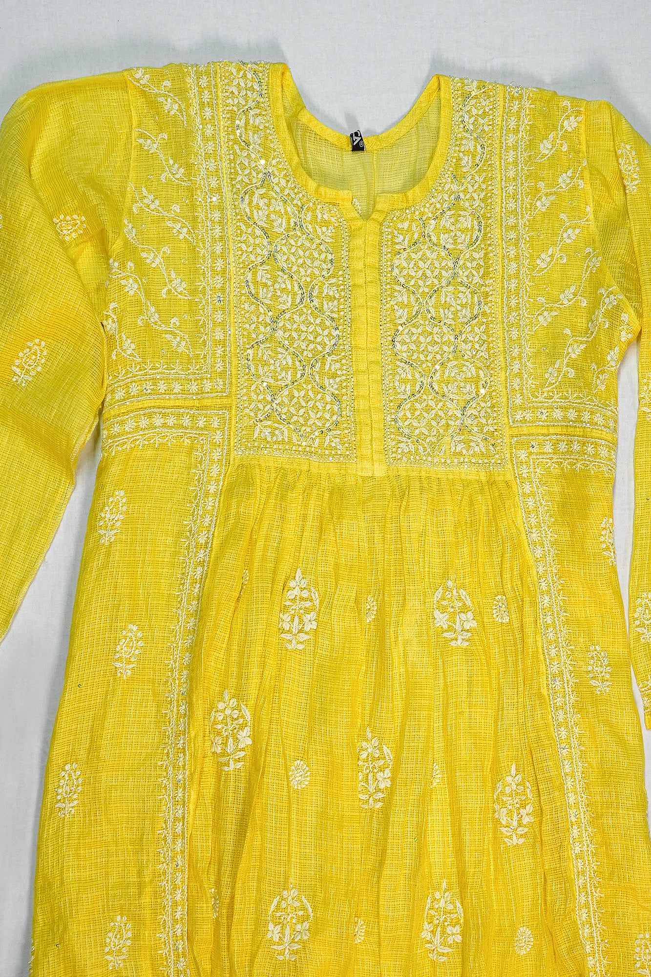 WACA Basanti Noor - Silk Kota Doria Kurta