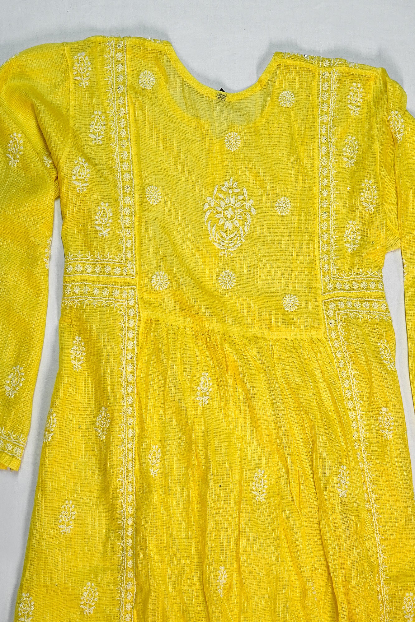WACA Basanti Noor - Silk Kota Doria Kurta
