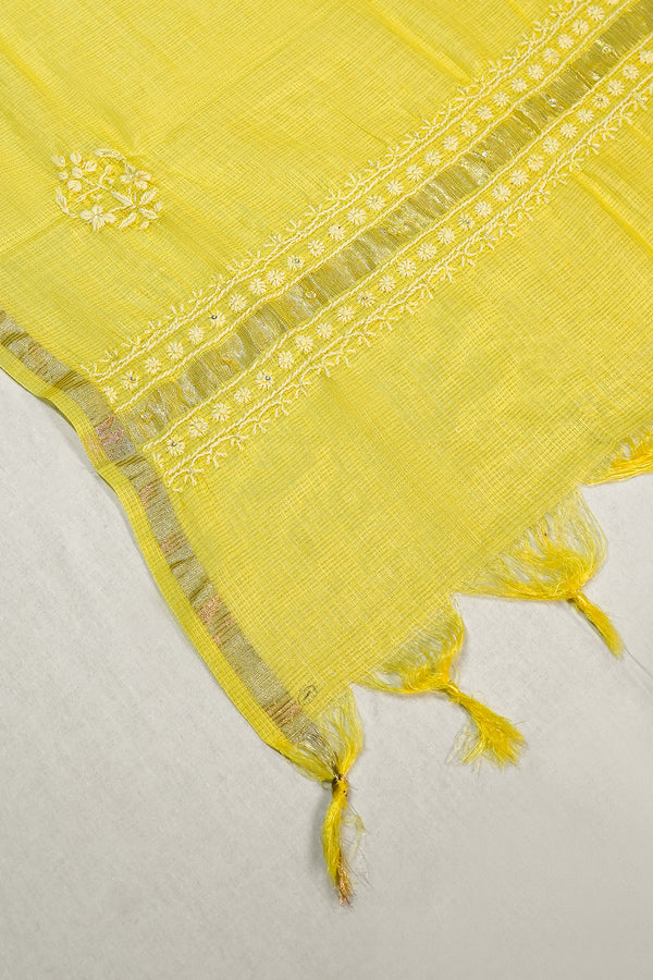WACA Basanti Noor - Silk Kota Doria Kurta