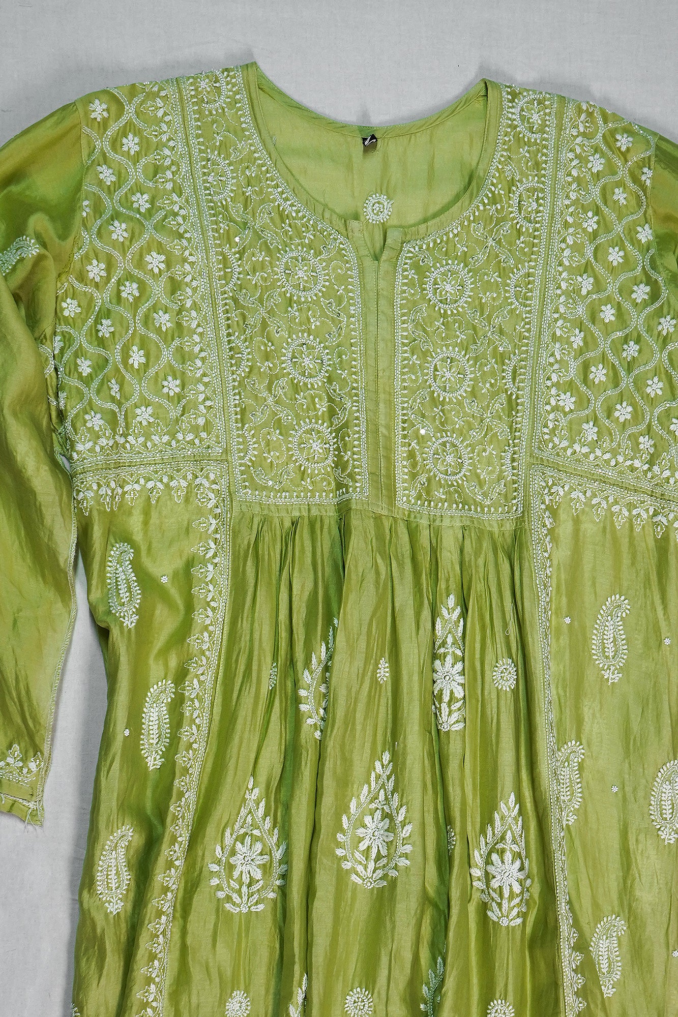 WACA Pista Gulzar - Pure Chanderi Silk Kurta