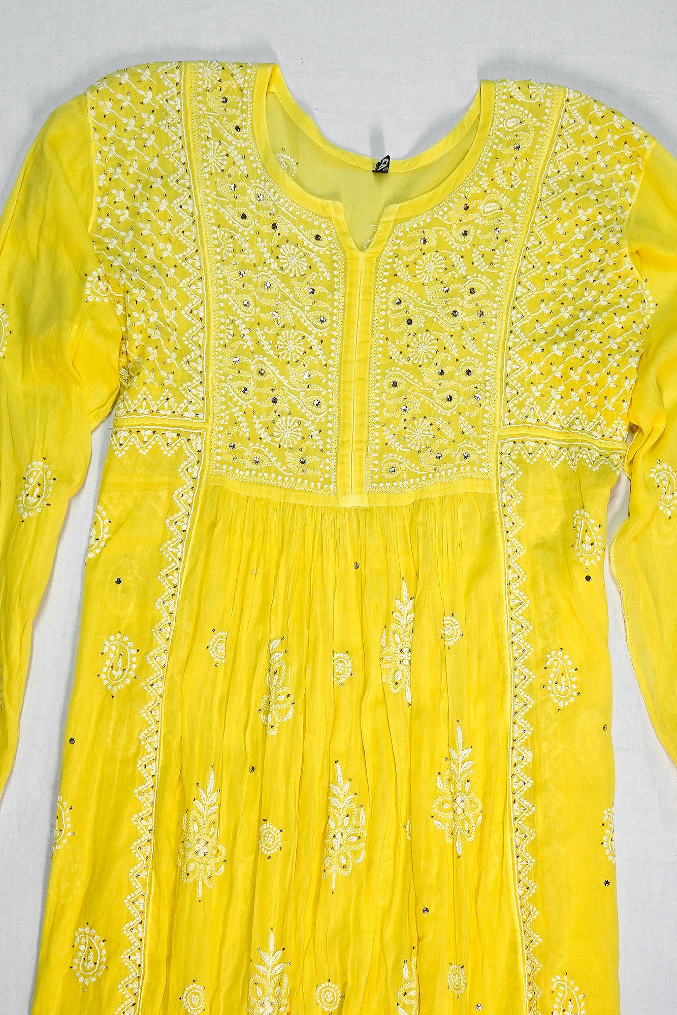 WACA Lucknawi Zard Noor - Mulcotton Kurta