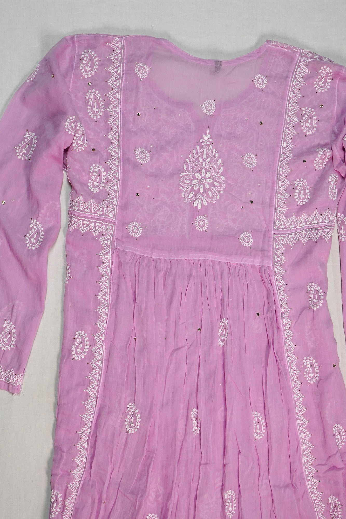 WACA Lucknawi Gulabi Noor- Mulcotton Kurta
