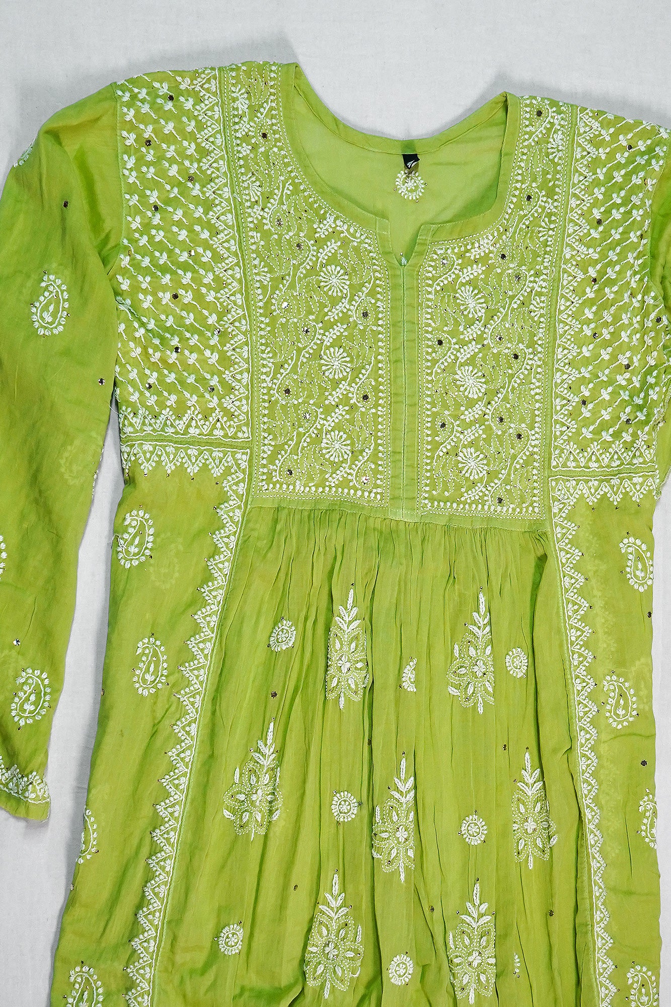 WACA Lucknawi Pista Noor - Mulcotton Kurta