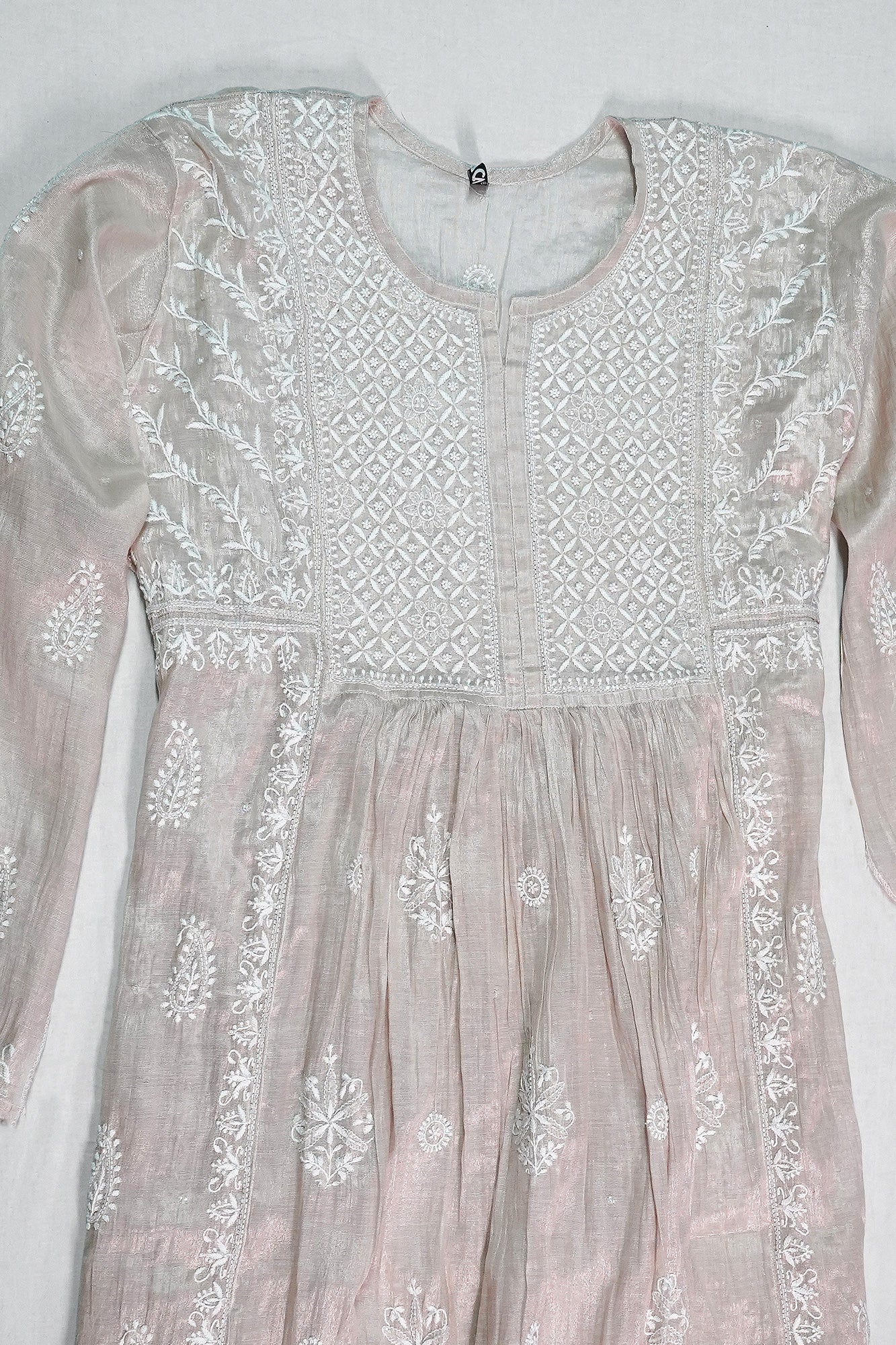 WACA Lucknawi Sheesha Noor- Tissue Kurta