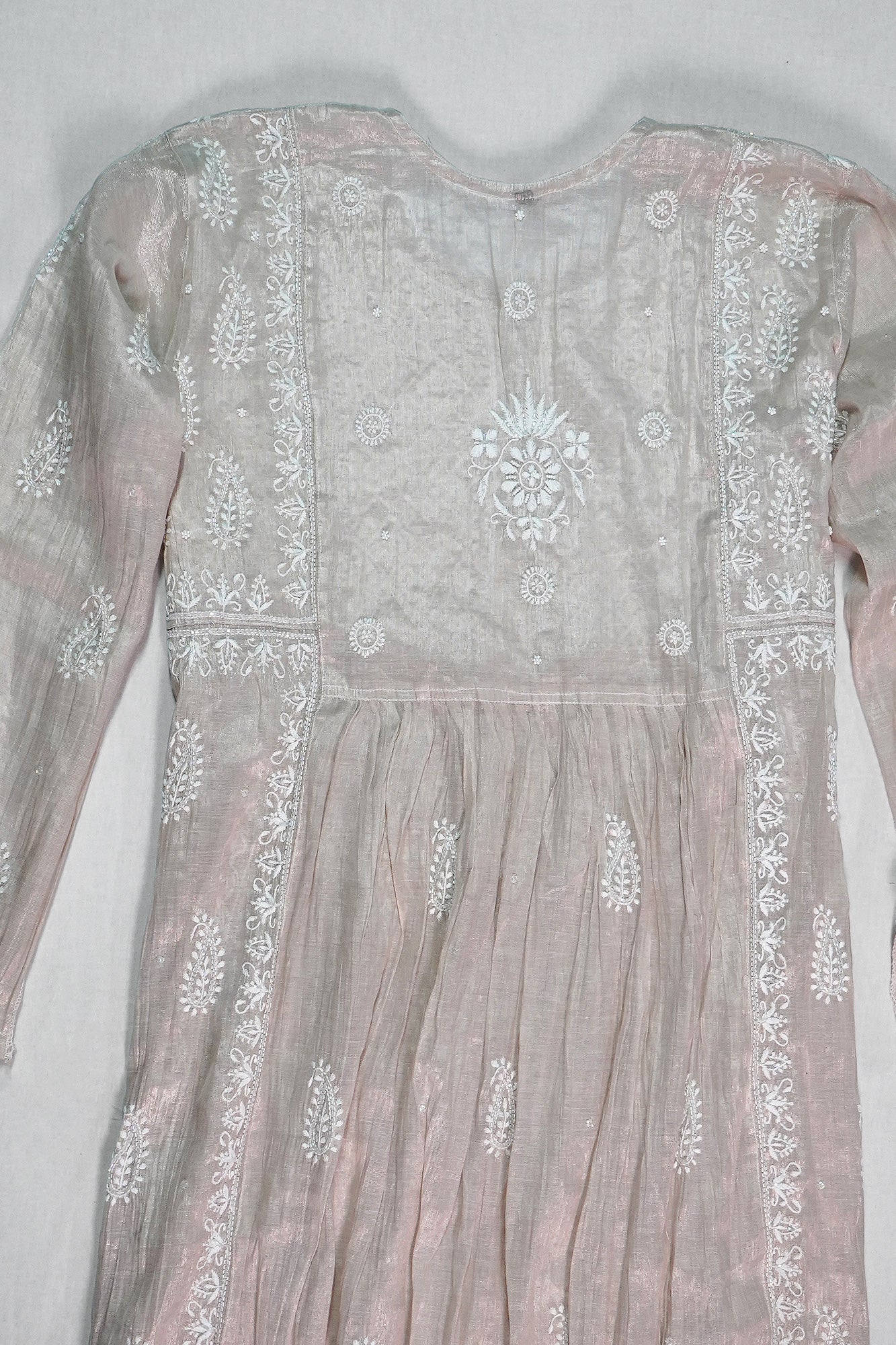 WACA Lucknawi Sheesha Noor- Tissue Kurta