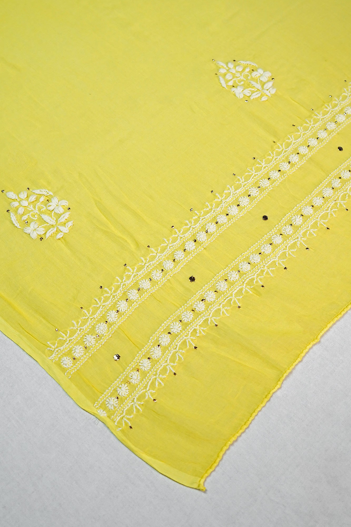 WACA Shabnami Peela- Pure Mul Cotton Angarkha Set