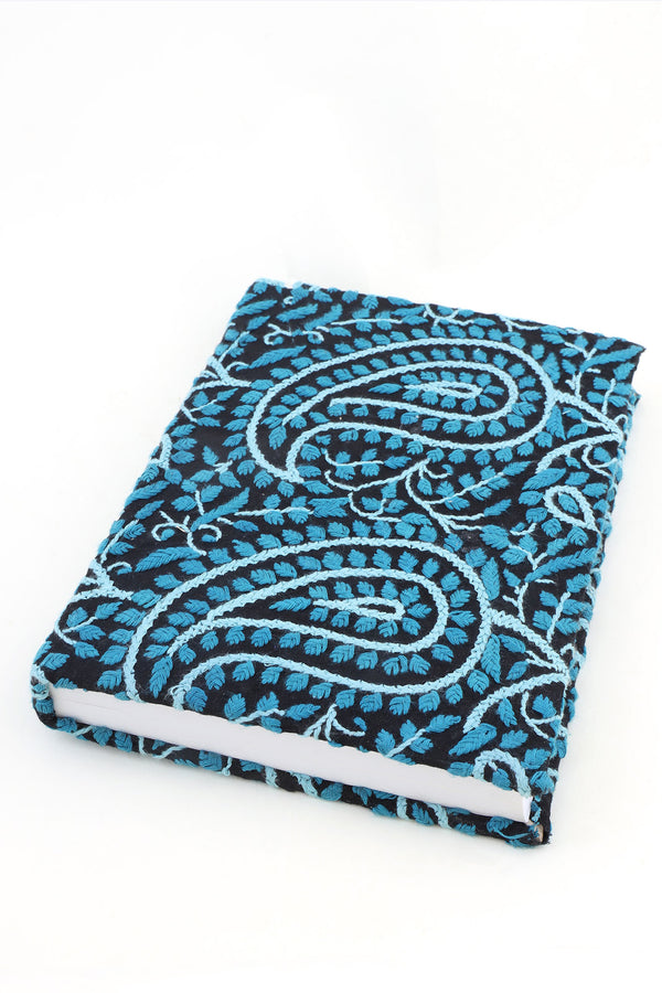 CERULEAN BLUE CHIKANKARI NOTEBOOK