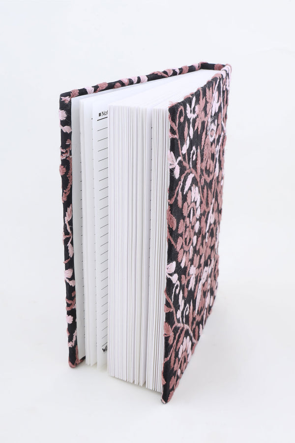 ROSEWOOD PINK CHIKANKARI NOTEBOOK