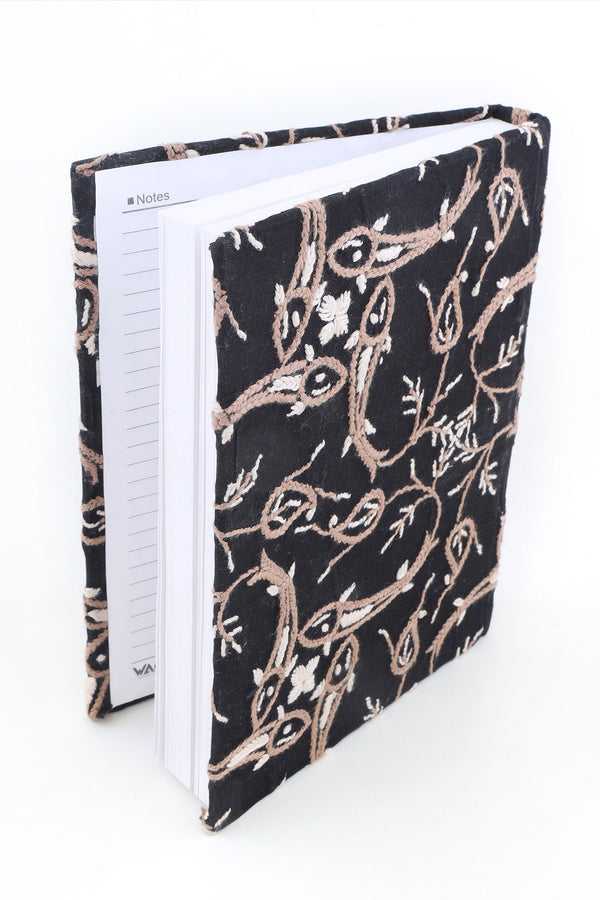 BROWN CHIKANKARI NOTEBOOK