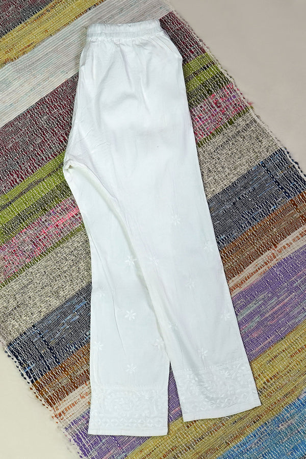 Straight Fit Chikankari Pants
