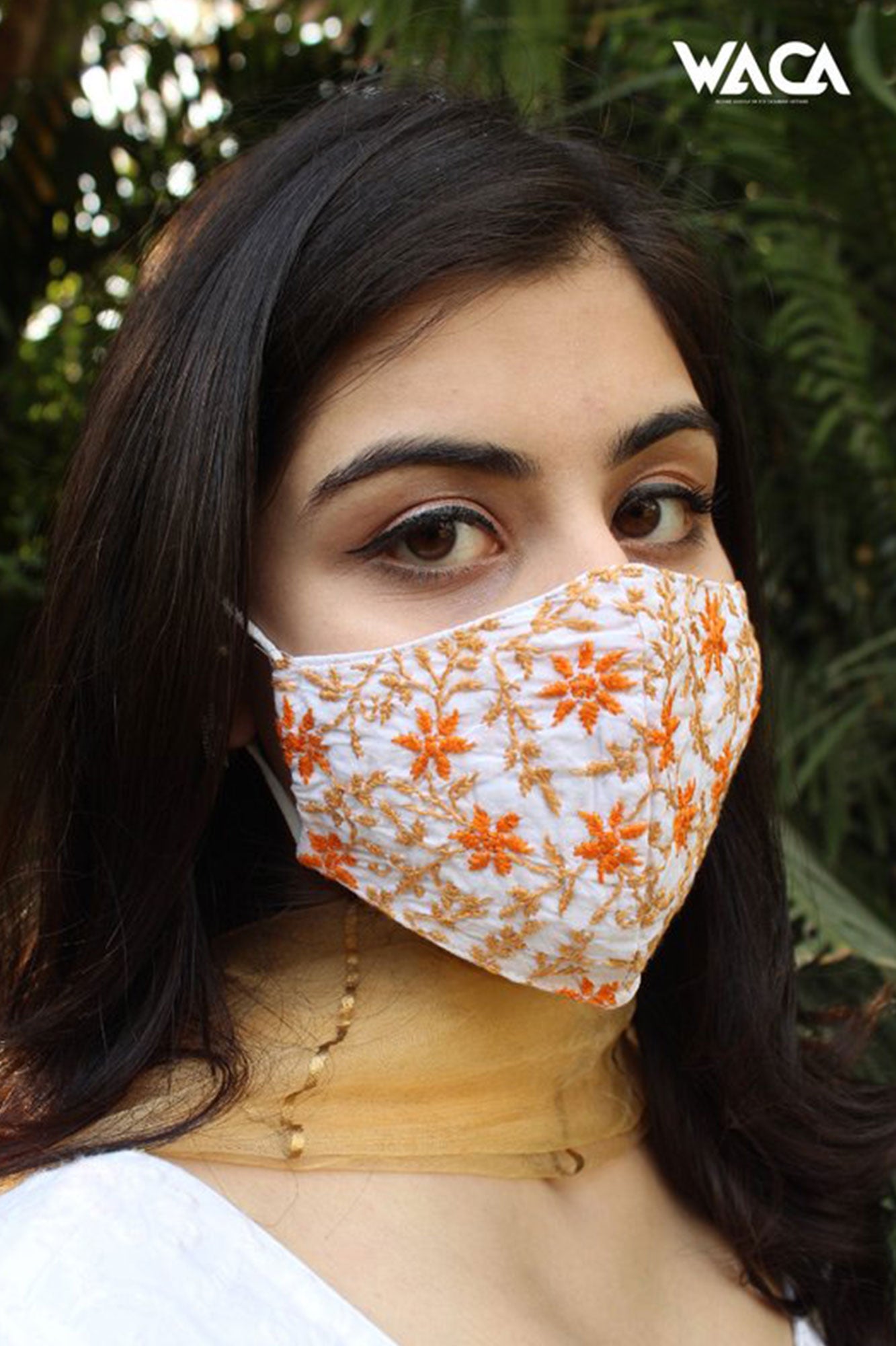 CHIKANKARI MASKS WITH COLOURFUL EMBROIDERY 3 PLY